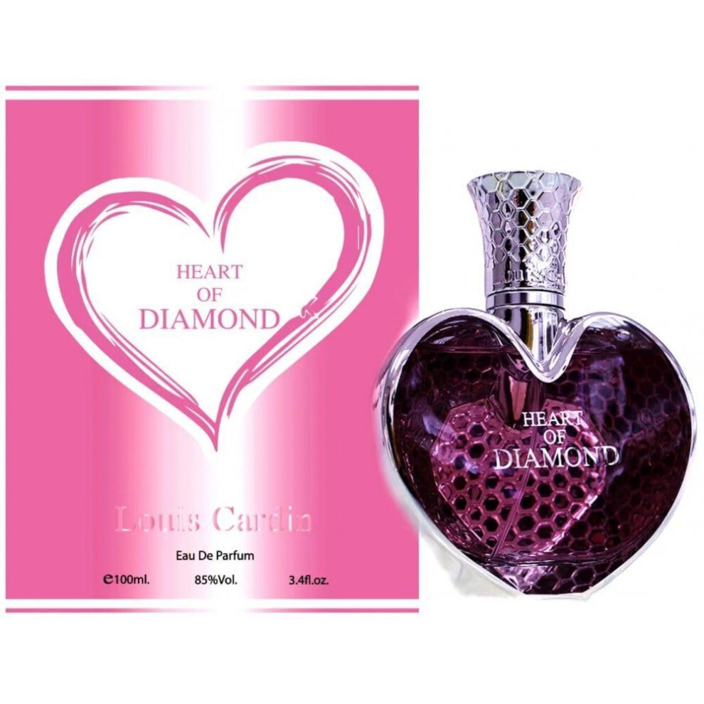 Louis Cardin Heart Of Diamond Eau de Parfum 100ml Spray for Her - Image 7
