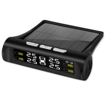 Wireless Car TPMS Tire Pressure Monitoring System Solar Charging Auto Alert System Alerts for Car Tires
