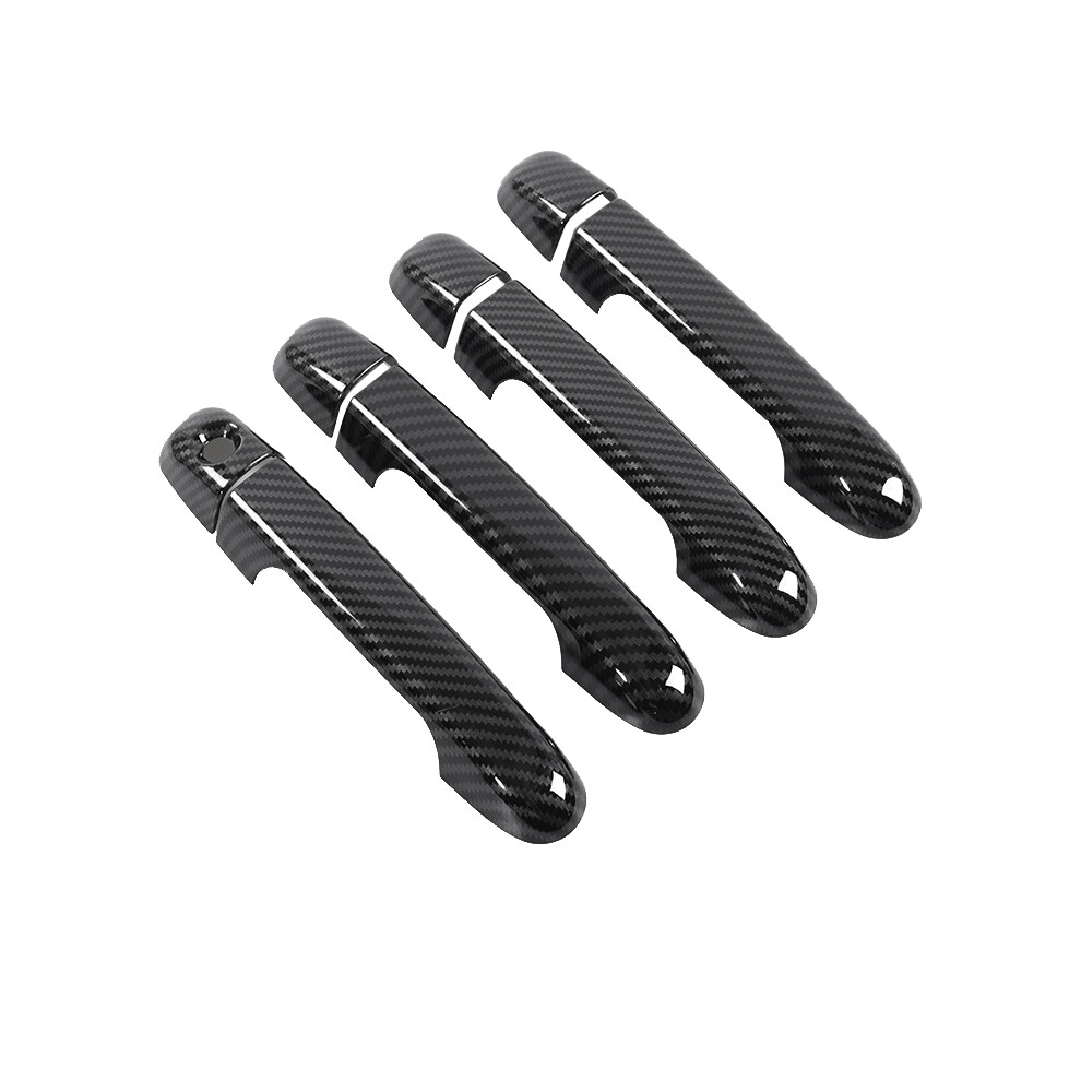 For 2007 2008 2009 2010 Carbon Fiber Outside Exterior Outer Side Door Handle Protector Cover Trim 4713997122810