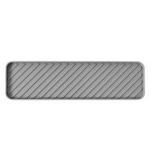 Tray Placemat Seasoning Bottle Rack Insulated Teacup Storage Mat Kitchen Soap Tray Silicone Sink Tray Gray