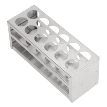 Supporto per provette in acciaio inossidabile 304, con 12 fori da 27mm, per laboratorio e studio