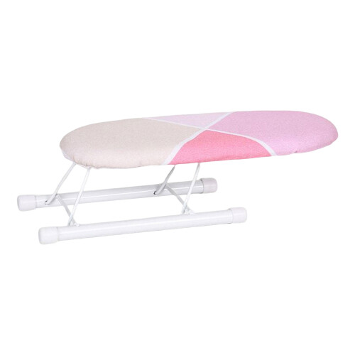 Portable Folding Ironing Board with Heat Resistant-Pink
