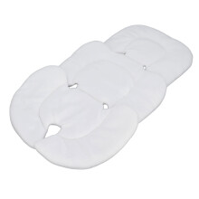 Coussin de fixation universel pour berceau bébé - Coussin amovible, 62x36cm, blanc