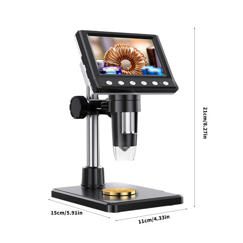 Microscope numérique léger à grossissement 1000X doté d'un 2