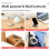 3Pcs Cable Cord Securing Management Clips With Long Clamp-Black 5