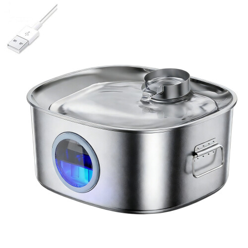 Stainless Steel Pet Water Fountain with Automatic-USB model