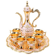 1 Set Sophisticated European Metal Wine Flasks High-Jinbai