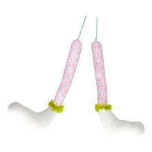 Pair of Easter Rabbit Leg Hanging Ornament for Festival-Pink