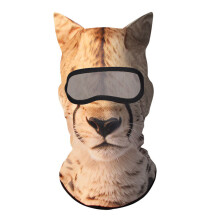 Multifunktionale Sturmhaube mit 3D-Katzenmuster für-F.