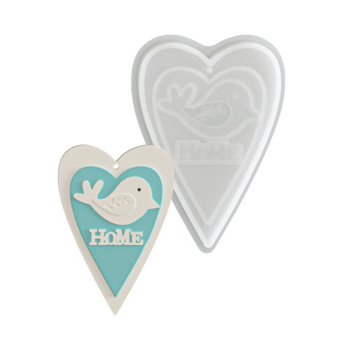Multipurpose DIY Ornament Silicone Mold For-Heart shaped HOME