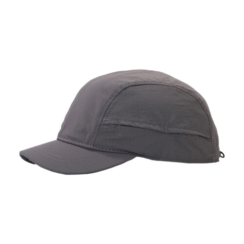 Polyester Short Brims Baseball Cap Sun Protections-Dark Grey 2