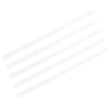 Pack of 5 Clothing Store Connectors for Pants Rack-white holes