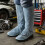 Protège-chevilles de soudage en cuir industriel, 2-Bleu 40 7