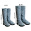 Beschermende lederen lasuitrustingbeschermers Schild-Blauw 40 4