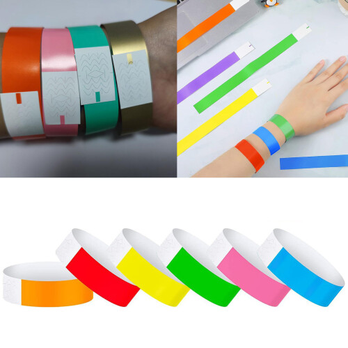 Paper Wristbands Waterproof Handbands for Event Lightweight 1