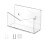 Acrylic Envelope Container Wall Mounted  Mail Organizer-Clear 1