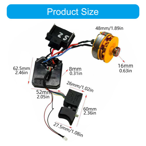 Tableau de commande électrique, assemblage de moteur sans 2