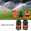 Hose Quick Connector Light weight And Convenient Water-Orange 3