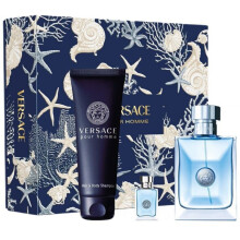 (100ml) Versace Pour Homme Giftset 100ml Edt Spray + Bath And Shower Gel 150ml + Edt 5ml