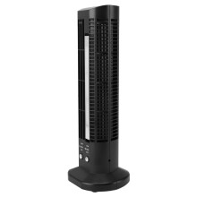 Mini schlanker Schreibtisch-Ventilator mit Licht, USB, Schwarz, 455g