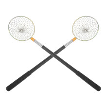 2Pcs Telescopic Egg Picker Tool with Metal Mesh Basket for Poultry