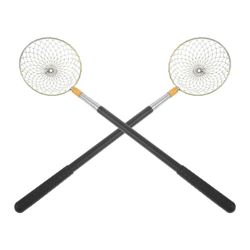2Pcs Telescopic Egg Picker Tool with Metal Mesh Basket for Poultry