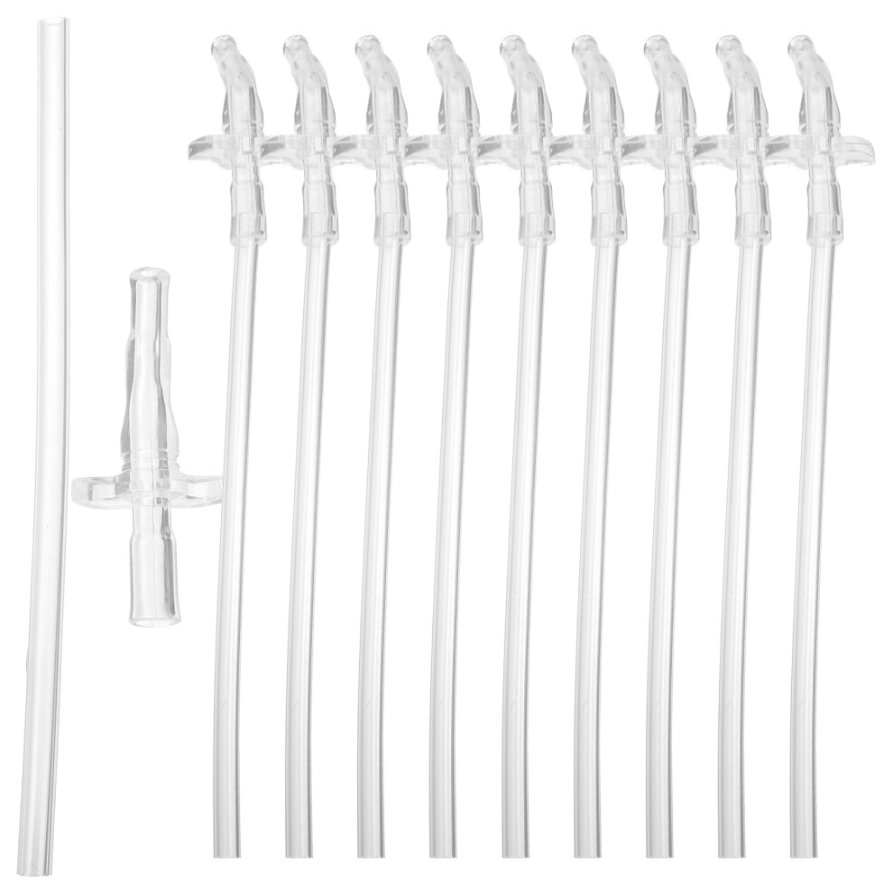 Iplusmile 5Sets Transparent Silicone Straws Flexible For Water Bottles