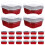 120Sets Disposable Red Foil Cake Boxes Multi-Function Food Pans 1