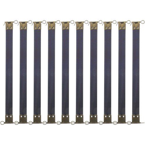 30Pcs Metal Internal Flex Frames Handbag Hinges Spring Clips Dark Blue