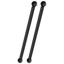 2Pièces Bras Support Noir Pour Lampadaire Jardin Pâtio Extérieur