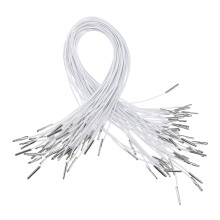 600Pcs White Elastic Hat Chin Strap with Metal Fastener for