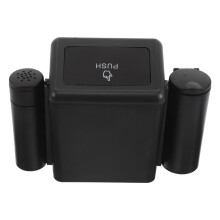 Universal Black ABS Mini Car Garbage Bin for Front & Back Seats