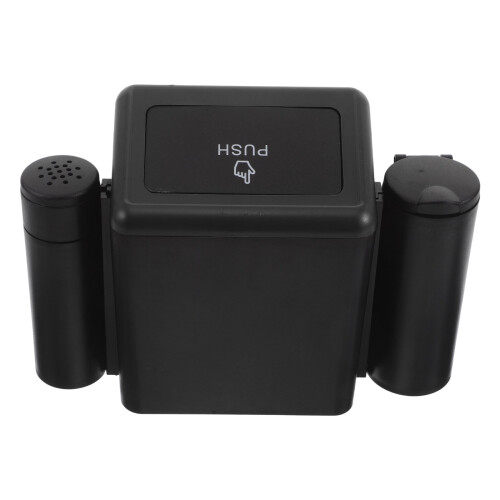 Universal Black ABS Mini Car Garbage Bin for Front & Back Seats