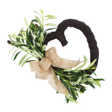 Multiple Use Floral Heart Wreath Plastic Materials for Year-5