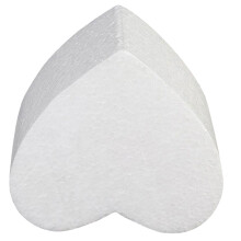White Foam Heart Cake Mold for Wedding Craft and Valentine Decor