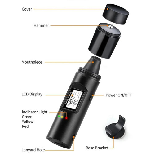 Digital Alcohol Tester Accurate Professional Electronic Breathalyzer Alcohol Test Tools B 1