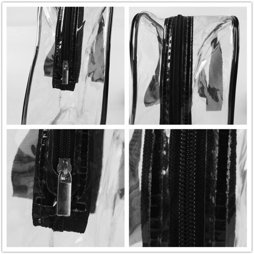 Transparente Kosmetiktaschen 3er Set mit