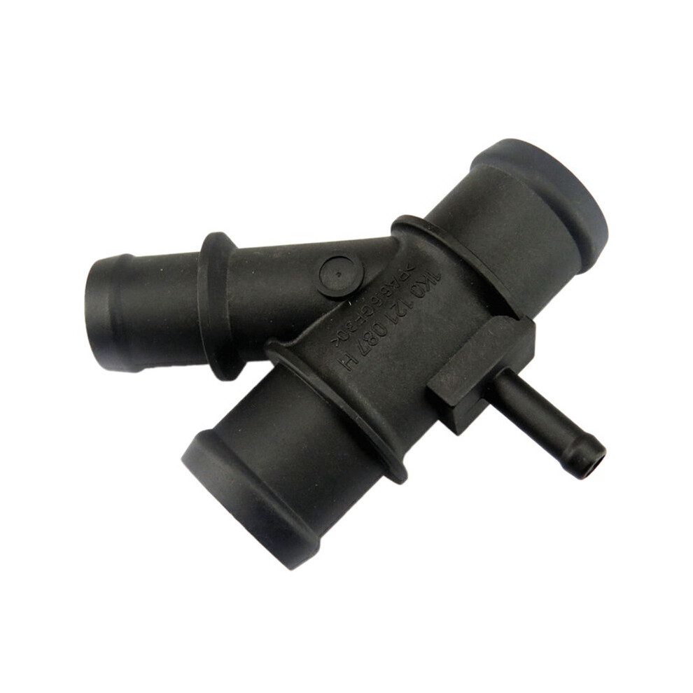 2X Engine Radiator Coolant Hose Connector For A3 Tt 1K0 121 087 H 1K0 121 087H 1K0121087h Black 4711640041143