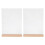 4Ensembles Porte-Menus Transparent Double Face Base En Bois 1