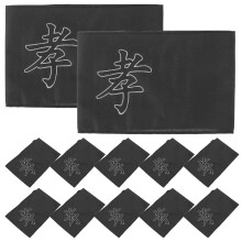 30Pièces Brassards Funéraires Polyester Pour Cérémonie Mémoire