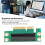 PCIe 4X Riser Card 90 Degree Adapter for Small Computer Cases Durable Material 7