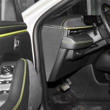 Carbon Fiber for  Mustang Mach-E 2021-2024 Car Dashboard Side Panel Cover Trim Sticker Interior Accessories