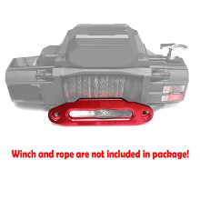 Car Universal 8000-15000 LBs Synthetic Mount Winch Rope 10 Inch 254MM Aluminum Hawse Fairlead SUV ATV UTV Hawse Fairlead