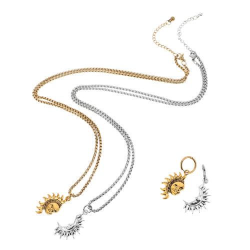 2Sets Elegant Asymmetrisch Sieradenset Dames En Koppels