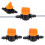 150Pcs 1/4Inch Pipe  Valve 4/7mm Hose Controller Barbed Adapter Agriculture Drip Irrigation Watering System Fitting 4