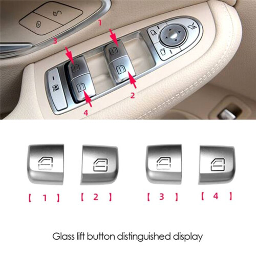 2Set Door Window Glass Lifter Control  Button for - C Class W205 GLC W253 1