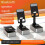 3-In-1 Mobile Phone Holder, Audio Power Bank,  Call Speaker, Multi-Function Foldable Rotating Desktop,Black 9