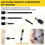 30Pcs Flexible Drill Bit Extension Kit,Right Angle Drill Attachmen,Rotatable Socket Adapter,Bendable Extender Drill Bit 1
