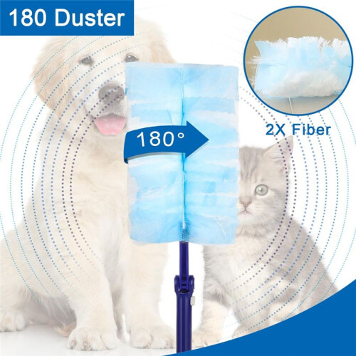 30 Delar Duster Refills med 1 Långt Handtag, Engångs Duster Refills Kompatibel för  Duster 1
