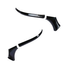 Car Side Door Mirror Trim Rearview Mirror Base Decor Cover for Harrier Venza XU80 2020-2022 RHD Black